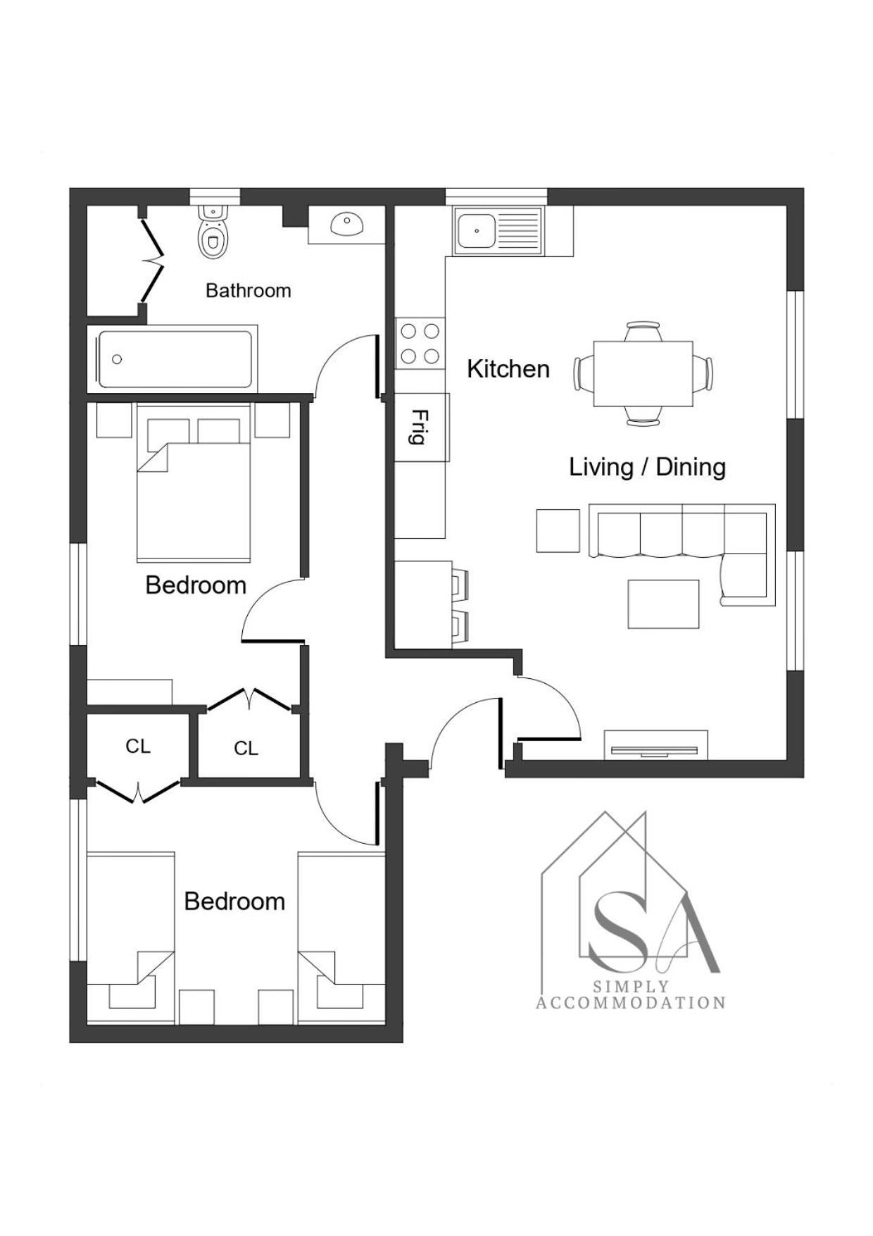 Spacious 2Br Flat - 2 Free Parking Spaces - Near Lgw Airport Crawley  Dış mekan fotoğraf